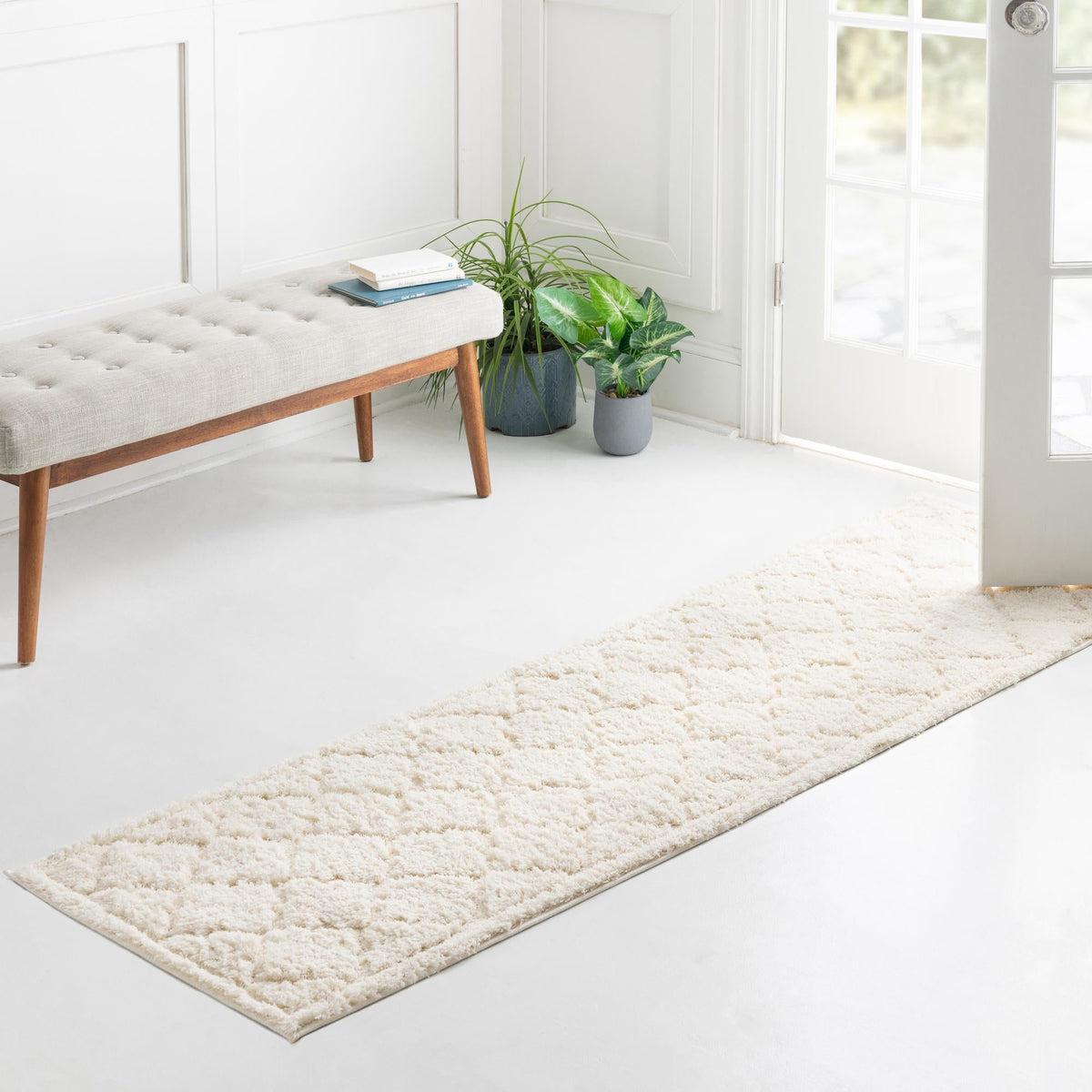 Trellis Haven Collection Area Rug -  Havencrest Runner Ivory  lifestyle 107