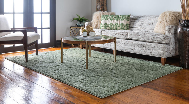 Trellis Haven Collection Area Rug -  Havencrest Rectangle Green  lifestyle 9