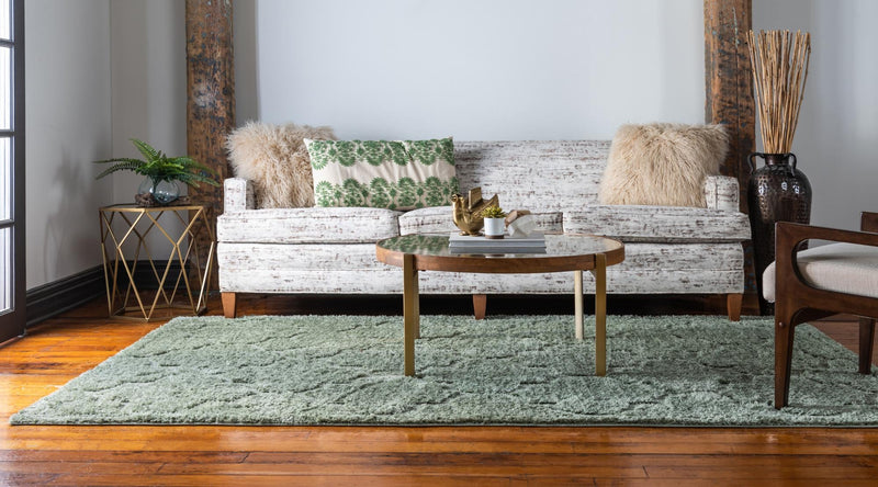 Trellis Haven Collection Area Rug -  Havencrest Rectangle Green  lifestyle 14