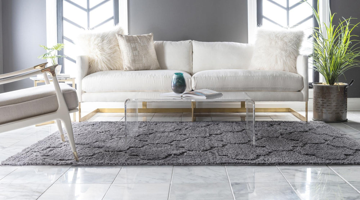 Trellis Haven Collection Area Rug -  Havencrest Rectangle Dark Gray  lifestyle 11