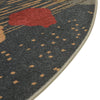 Zagros Oasis Collection Area Rug -  Qasr-e Shirin Round Dark Blue  lifestyle 20