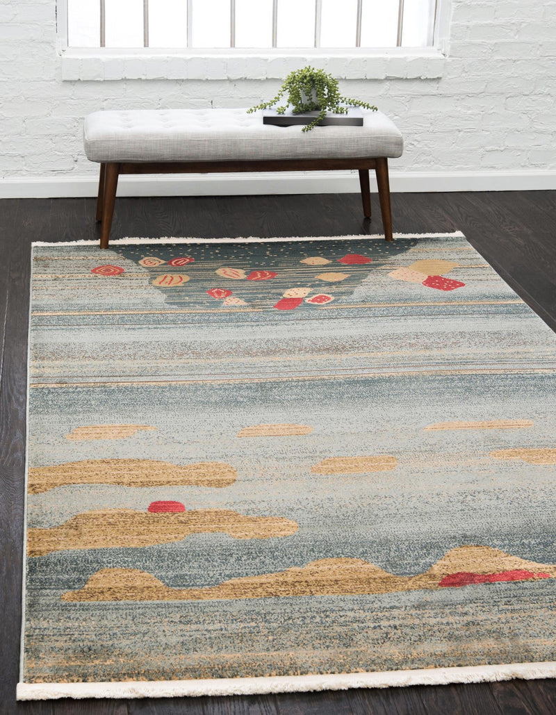 Zagros Oasis Collection Area Rug -  Qasr-e Shirin Rectangle Dark Blue  lifestyle 2