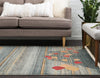 Zagros Oasis Collection Area Rug -  Qasr-e Shirin Rectangle Dark Blue  lifestyle 4