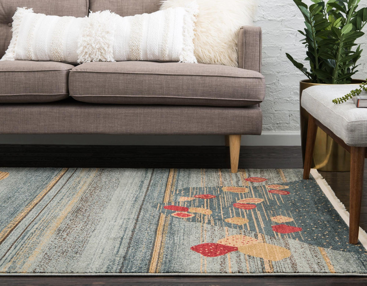 Zagros Oasis Collection Area Rug -  Qasr-e Shirin Rectangle Dark Blue  lifestyle 4