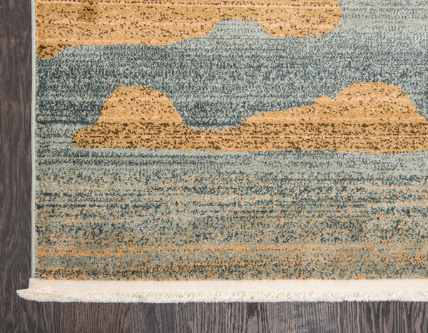 Zagros Oasis Collection Area Rug -  Qasr-e Shirin Rectangle Dark Blue  lifestyle 8