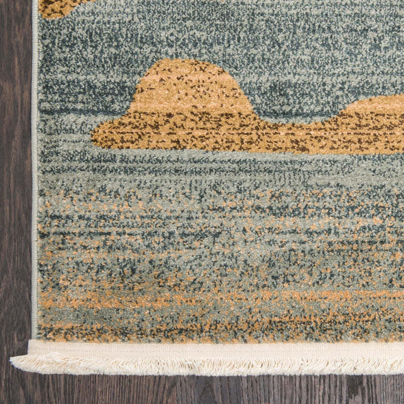 Zagros Oasis Collection Area Rug -  Qasr-e Shirin Runner Dark Blue  lifestyle 18