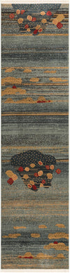 Zagros Oasis Collection Area Rug -  Qasr-e Shirin Runner Dark Blue  lifestyle 11