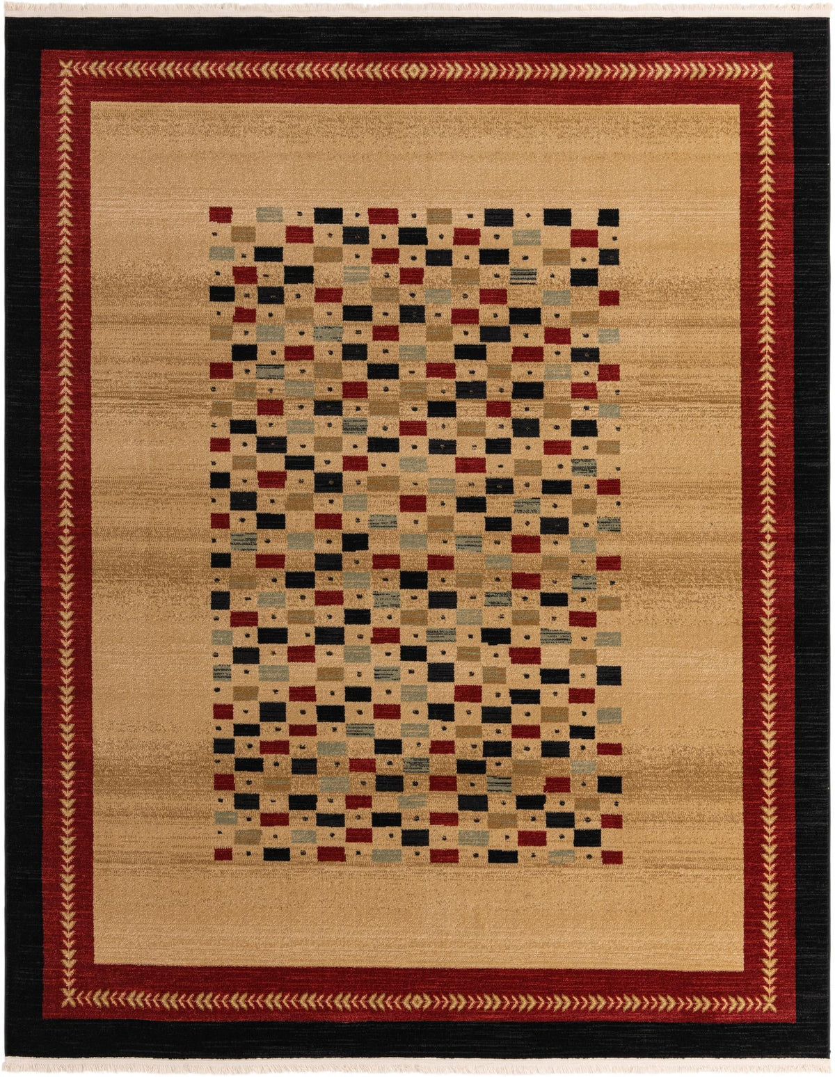 Zagros Oasis Collection Area Rug -  Marivan Rectangle Beige Main