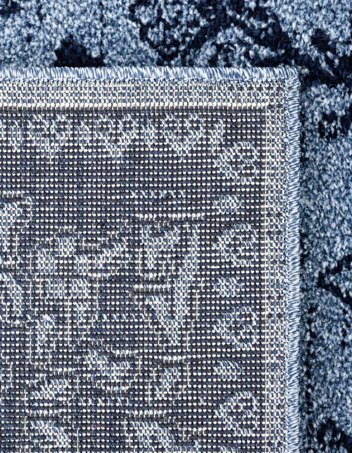 Horizon Collection Area Rug -  Apex (Blue) Square Blue  lifestyle 64