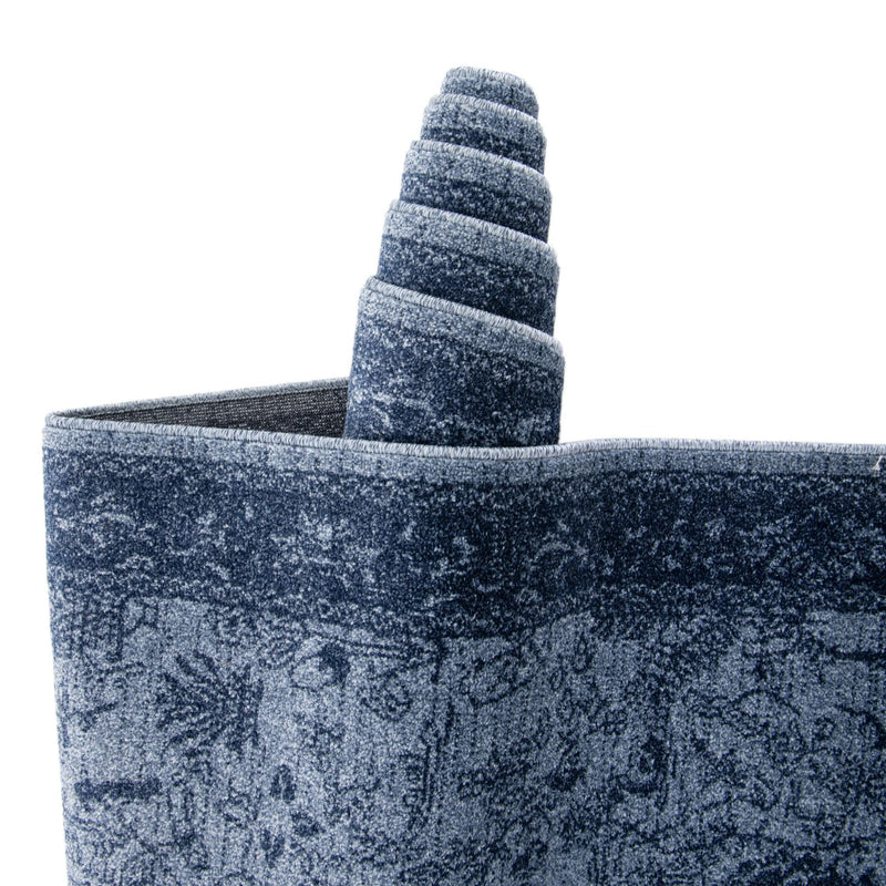 Horizon Collection Area Rug -  Apex (Blue) Runner Blue  lifestyle 51