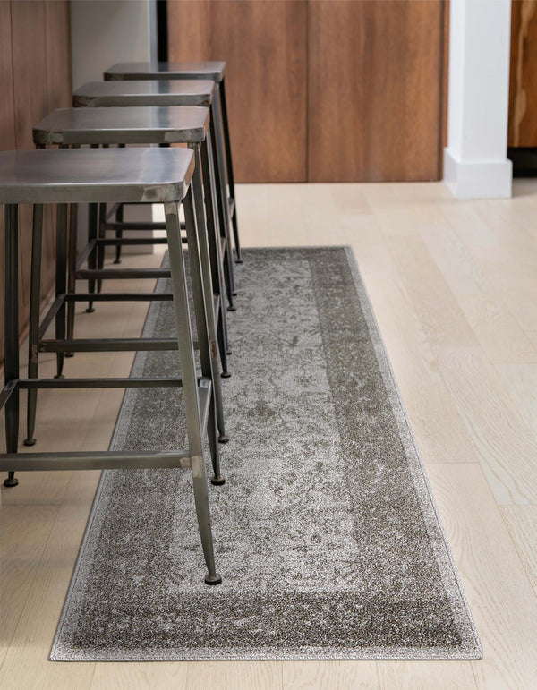 Horizon Collection Area Rug -  Apex (Light Gray) Runner Light Gray  lifestyle 45