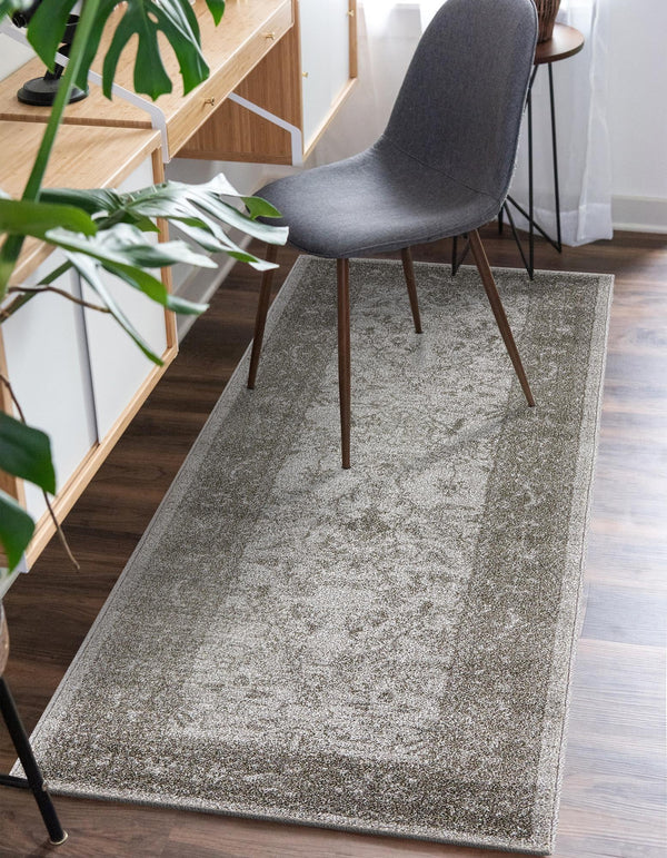 Horizon Collection Area Rug -  Apex (Light Gray) Runner Light Gray  lifestyle 53