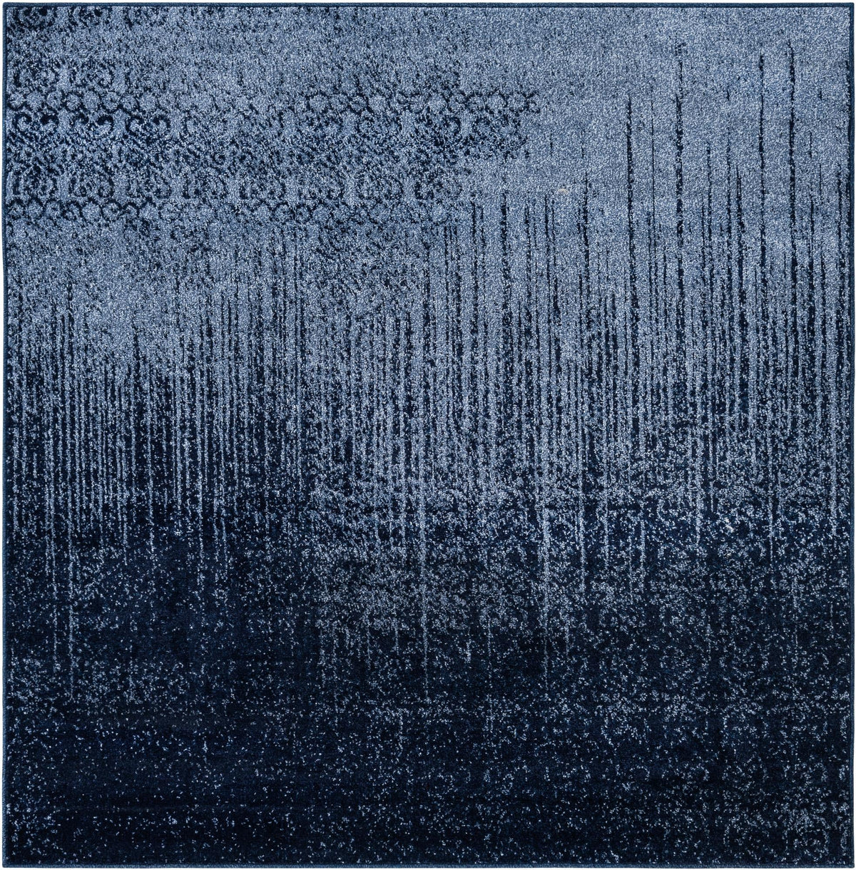 Studio Haven Collection Area Rug -  Workspace Square Blue  lifestyle 42