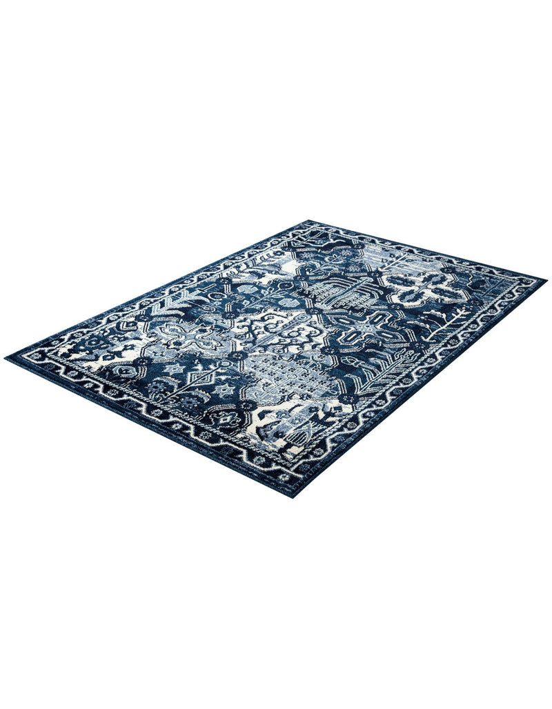 Horizon Collection Area Rug - Dawn Rectangle Blue  lifestyle 14