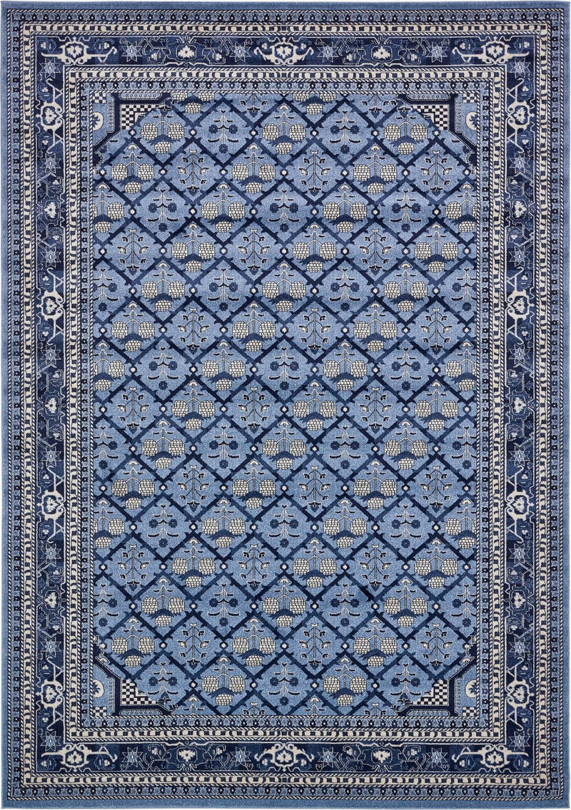 Horizon Collection Area Rug -  Aurora Rectangle Blue  lifestyle 3
