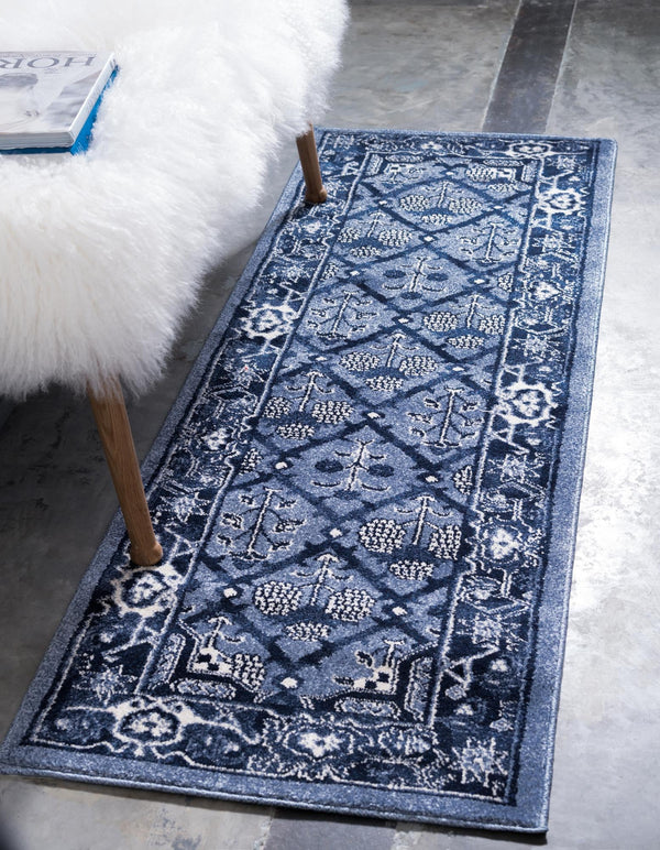 Horizon Collection Area Rug -  Aurora Runner Blue  lifestyle 26
