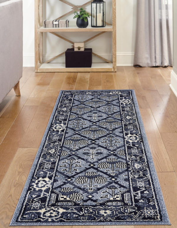Horizon Collection Area Rug -  Aurora Runner Blue  lifestyle 59