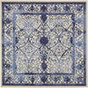 Horizon Collection Area Rug -  Sierra Square Ivory and Blue  lifestyle 29