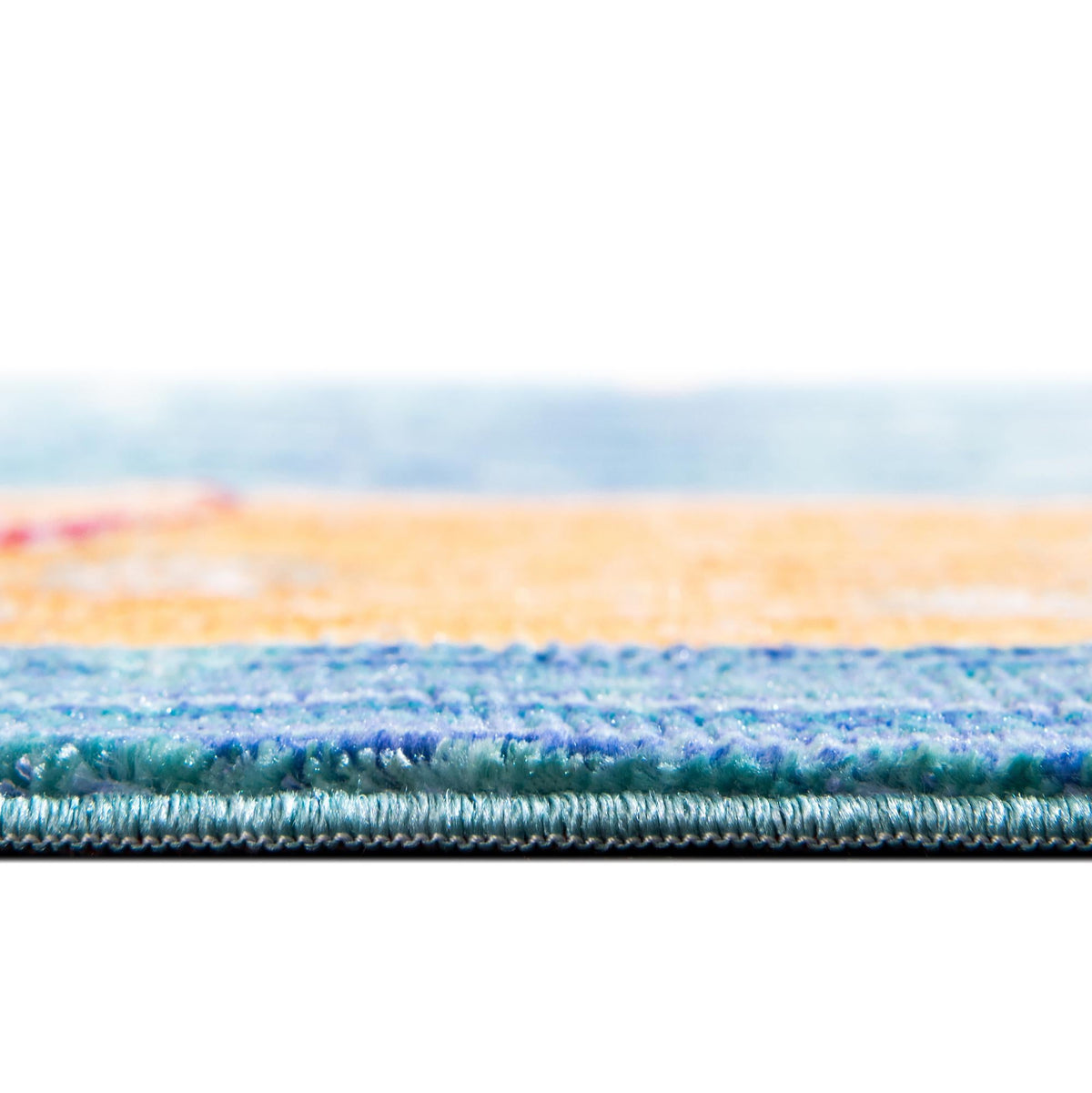 Lagoon Luxe Collection Area Rug -  Dockside Round Blue  lifestyle 24