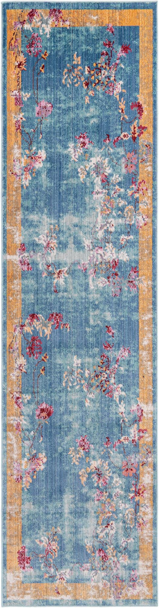 Lagoon Luxe Collection Area Rug -  Dockside Runner Blue  lifestyle 14