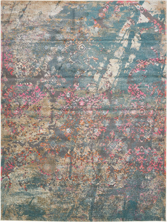 Serenade Oasis Collection Area Rug -  Bliss Rectangle Blue Main