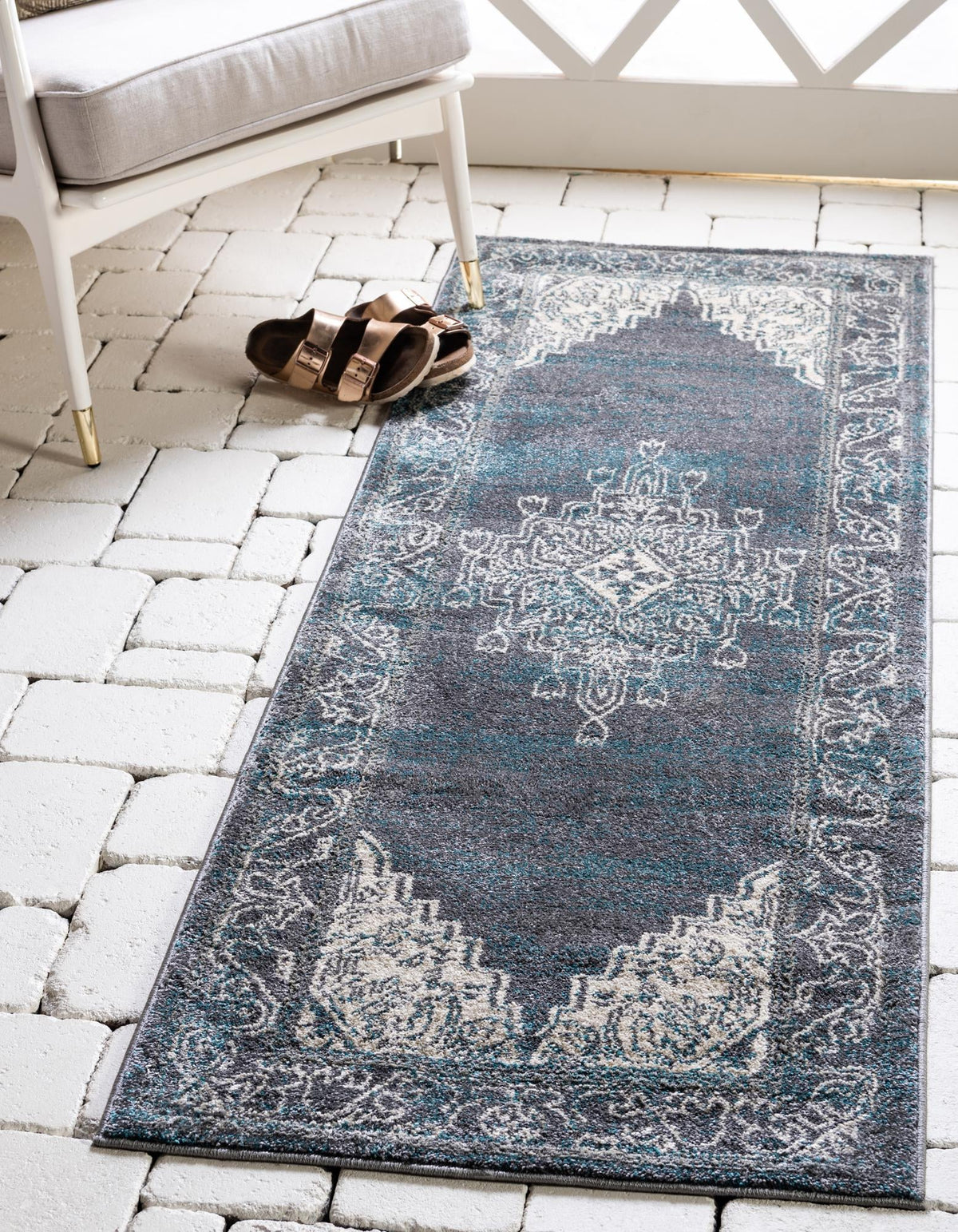 Serenade Oasis Collection Area Rug -  Utopia Runner Gray  lifestyle 39