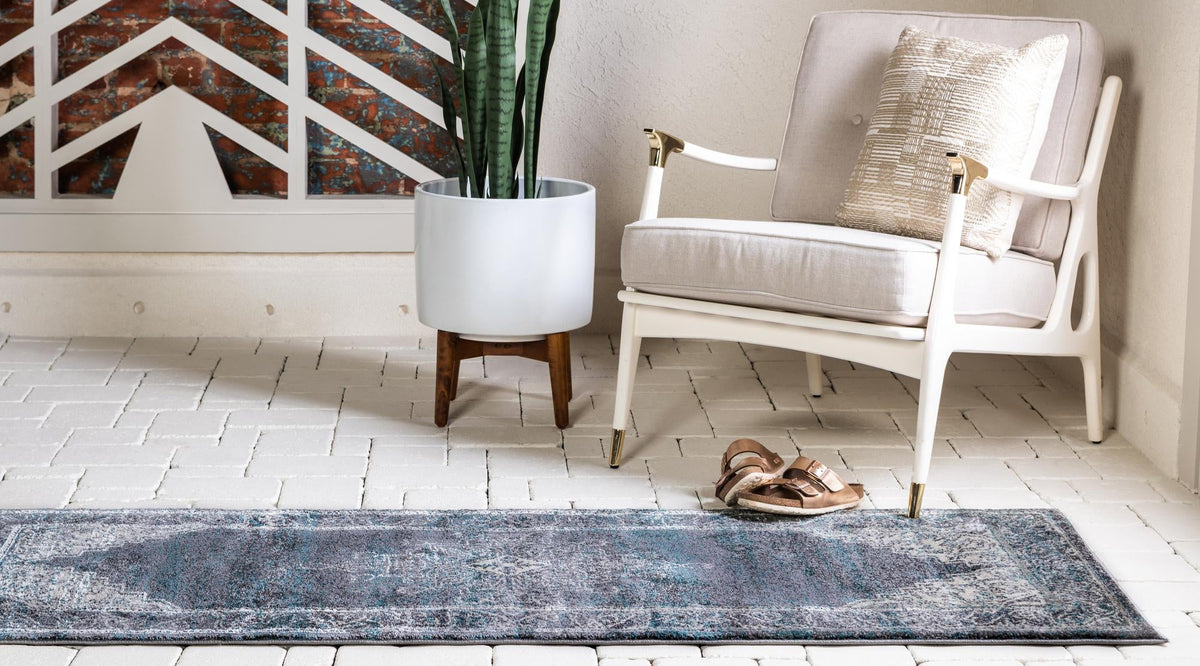 Serenade Oasis Collection Area Rug -  Utopia Runner Gray  lifestyle 58
