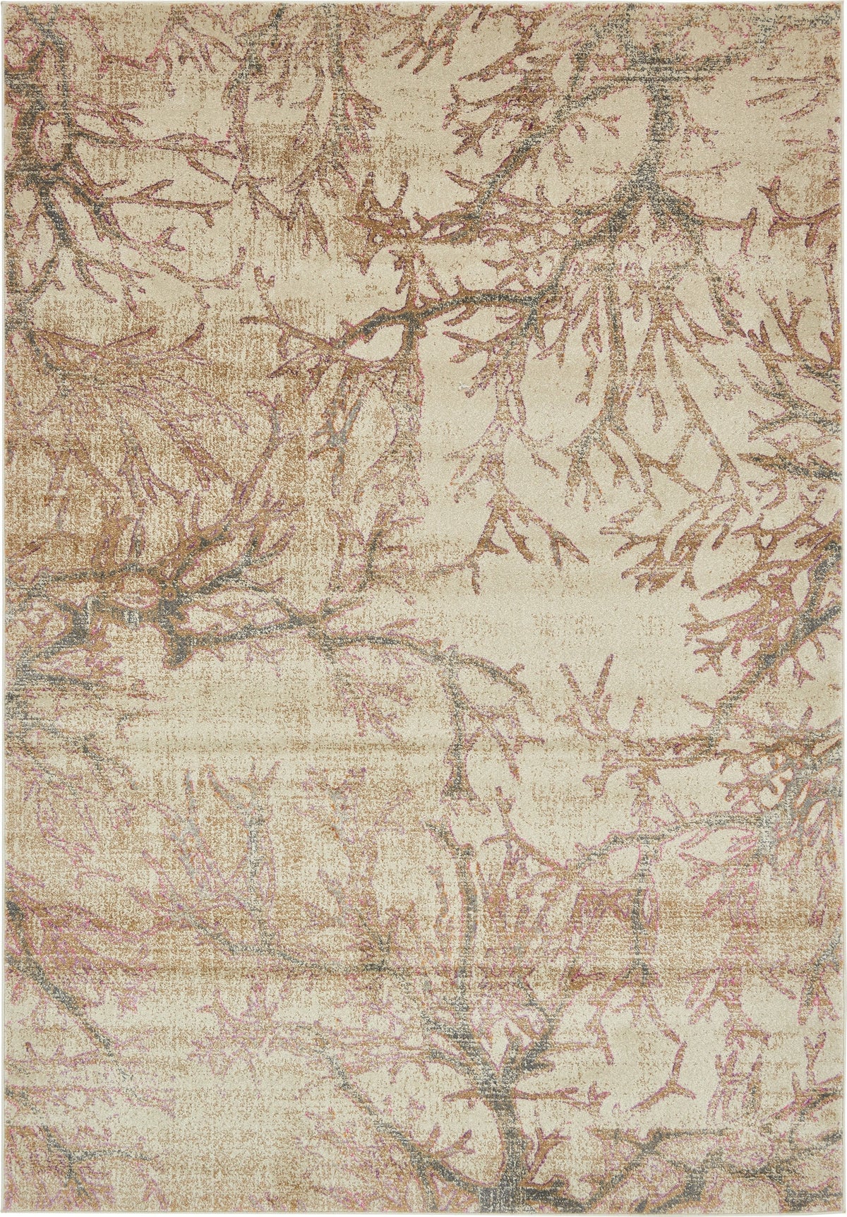 Global Tapestry Collection Area Rug -  Zenith Rectangle Dark Beige Main