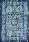 Chateau Elegance Collection Area Rug -  Louvre Rectangle Blue  lifestyle 4