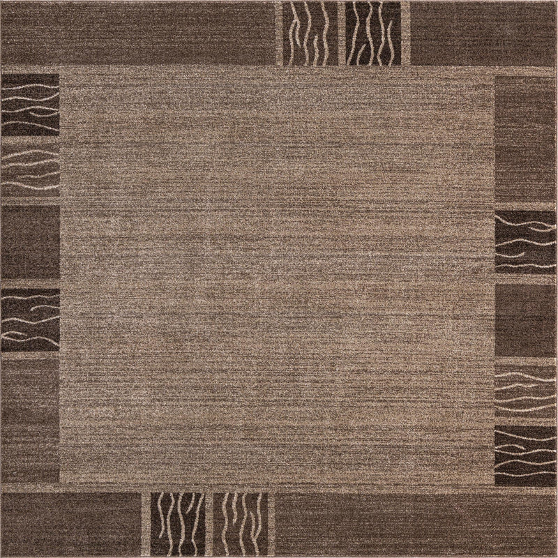 Studio Haven Collection Area Rug - Atelier Square Dark Beige  lifestyle 91