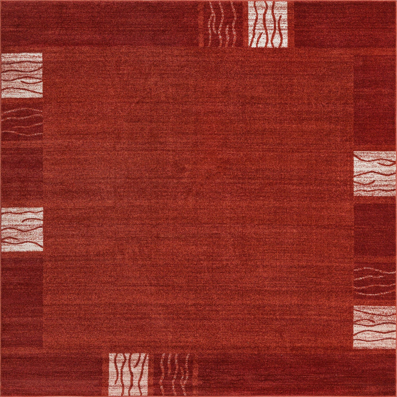 Studio Haven Collection Area Rug - Atelier Square Terracotta  lifestyle 101