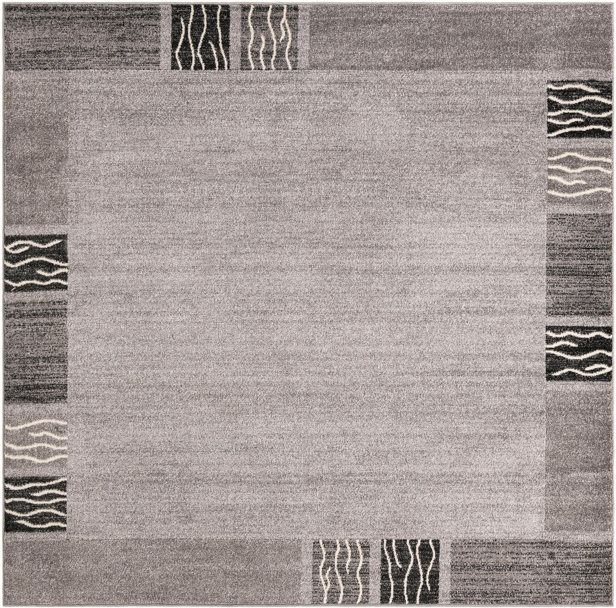Studio Haven Collection Area Rug - Atelier Square Light Gray  lifestyle 55