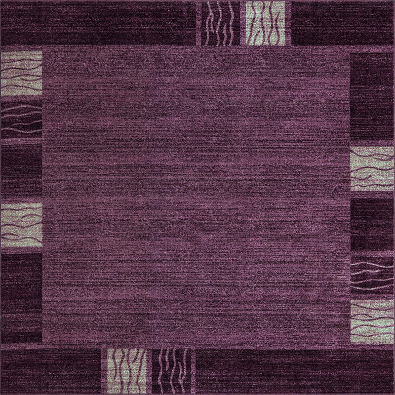 Studio Haven Collection Area Rug - Atelier Square Violet  lifestyle 102