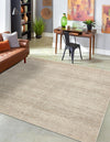 Studio Haven Collection Area Rug -  Gallery (Bone Beige) Square Bone Beige  lifestyle 25