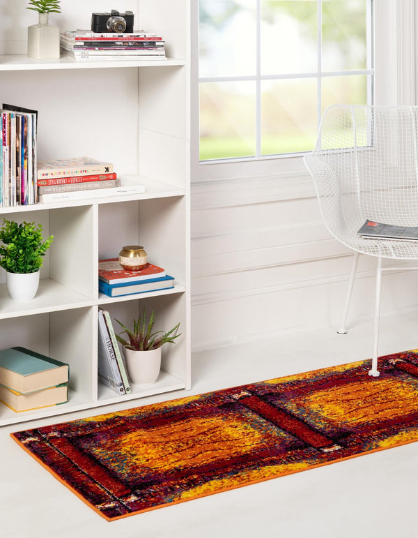Urban Oasis Collection Area Rug -  Bushwick Runner Yellow  lifestyle 8