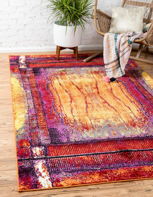 Urban Oasis Collection Area Rug -  Bushwick Rectangle Yellow  lifestyle 2
