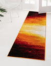 Urban Oasis Collection Area Rug -  Sunset Runner Orange  lifestyle 16
