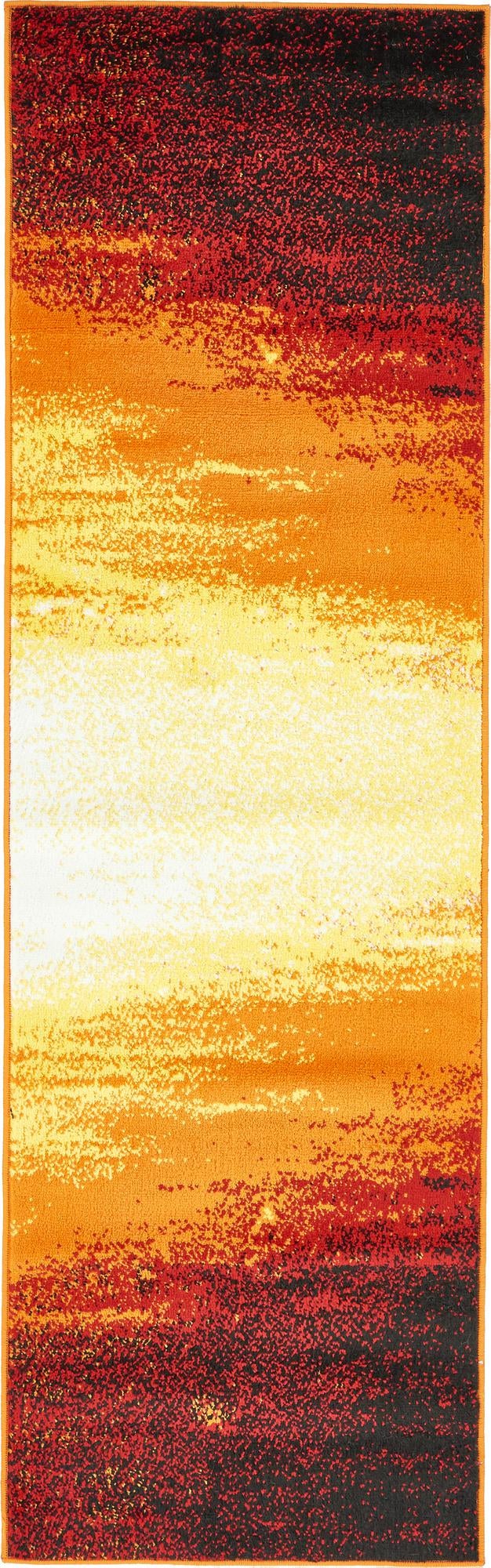 Urban Oasis Collection Area Rug -  Sunset Runner Orange  lifestyle 15
