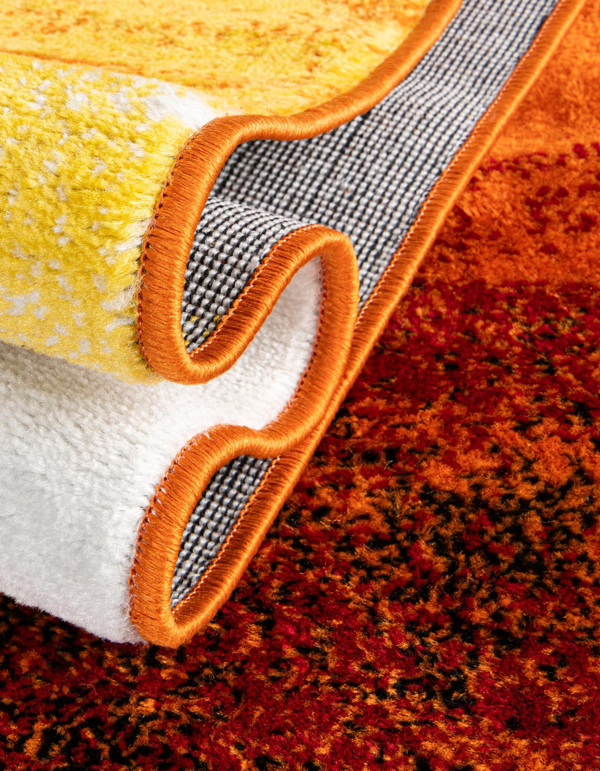 Urban Oasis Collection Area Rug -  Sunset Rectangle Orange  lifestyle 13