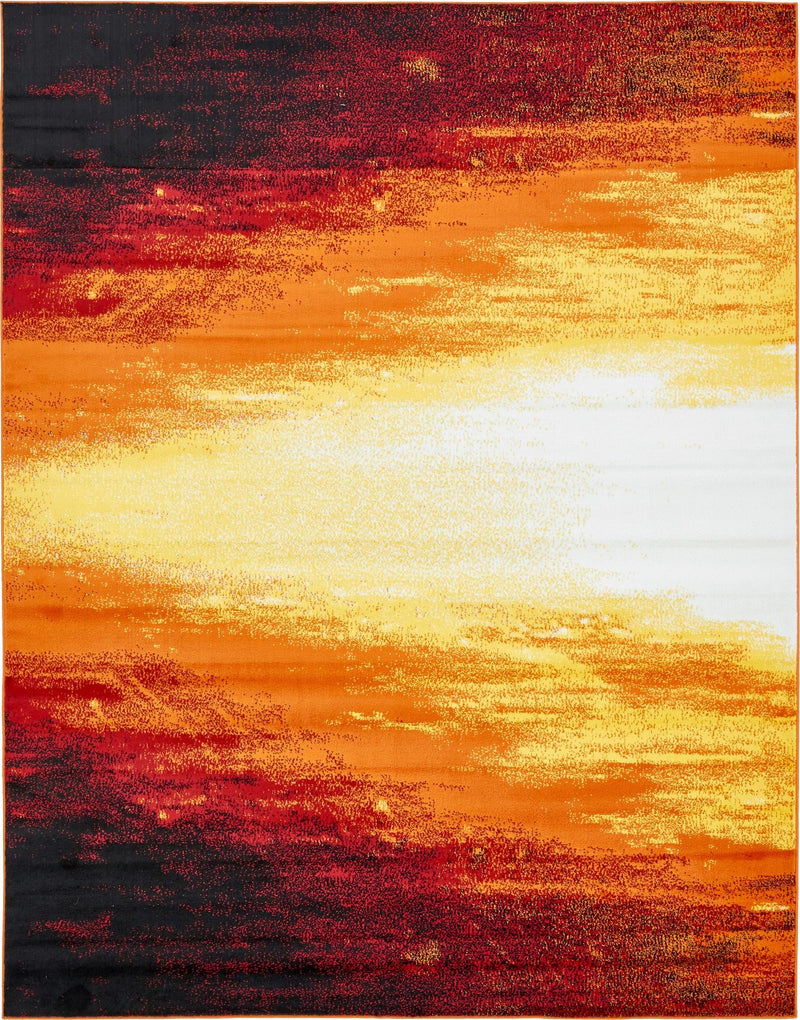 Urban Oasis Collection Area Rug -  Sunset Rectangle Orange  lifestyle 2