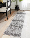 Urban Oasis Collection Area Rug -  Greenwich Runner Light Gray  lifestyle 20