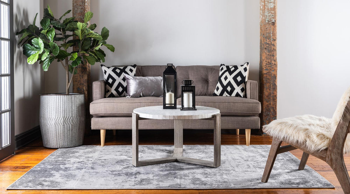 Urban Oasis Collection Area Rug -  Greenwich Rectangle Light Gray  lifestyle 4