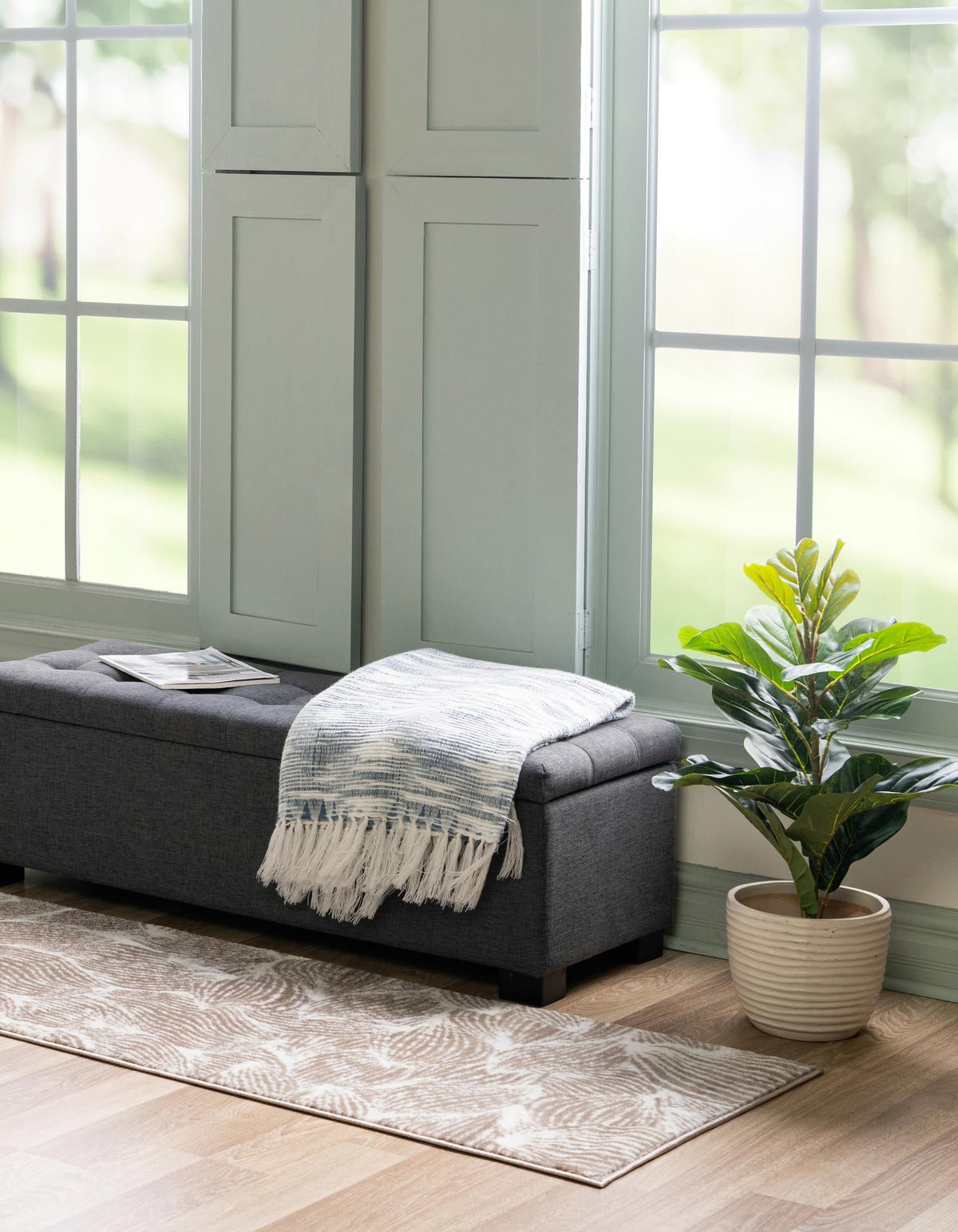 Urban Oasis Collection Area Rug -  Seaport Runner Beige  lifestyle 13