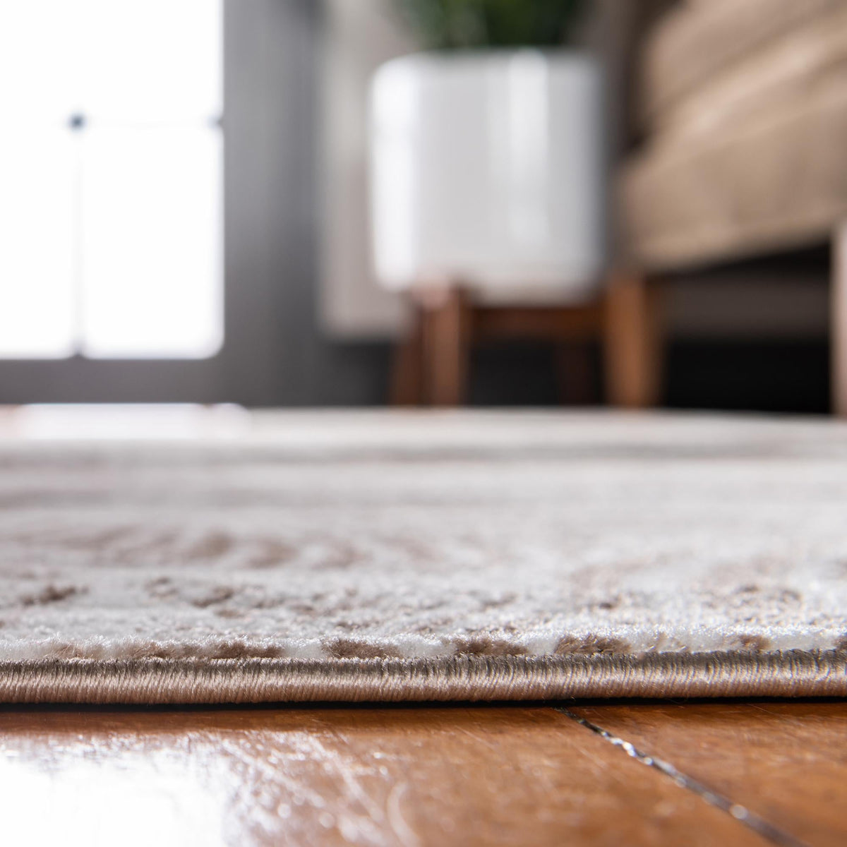 Urban Oasis Collection Area Rug -  Seaport Rectangle Beige  lifestyle 5