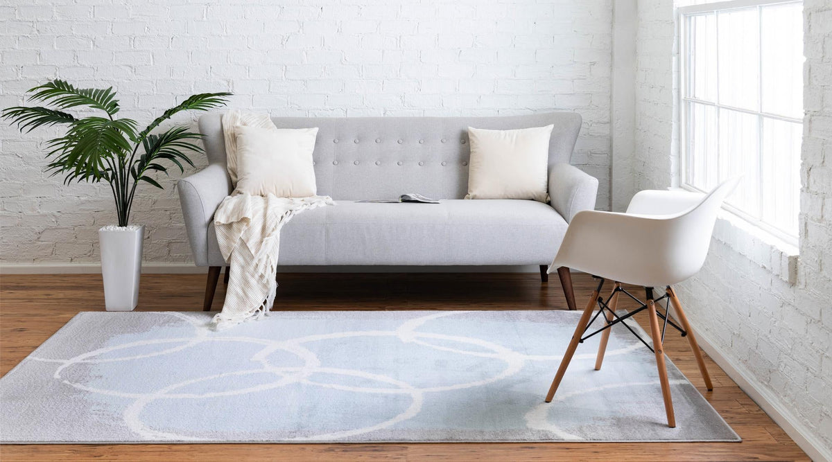 Urban Oasis Collection Area Rug -  Highline Rectangle Light Blue  lifestyle 3