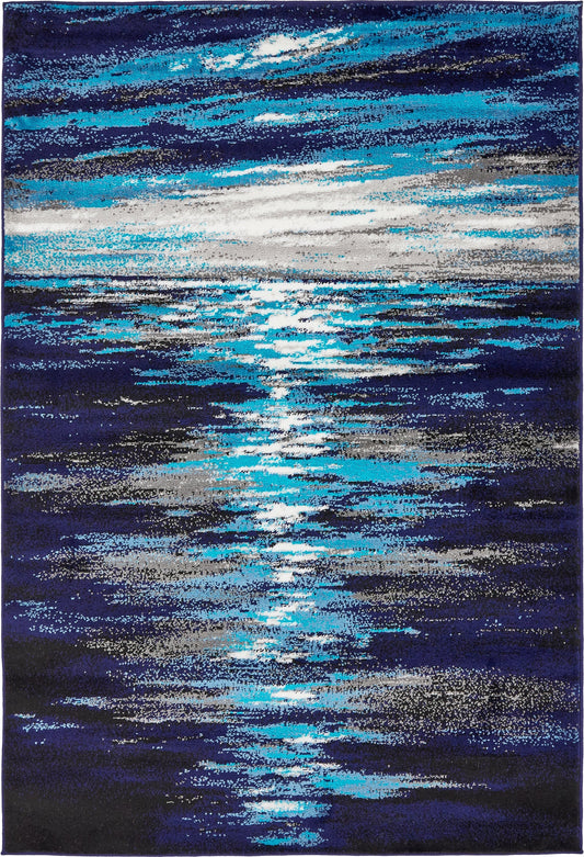 Urban Oasis Collection Area Rug -  Flushing Rectangle Navy Blue Main