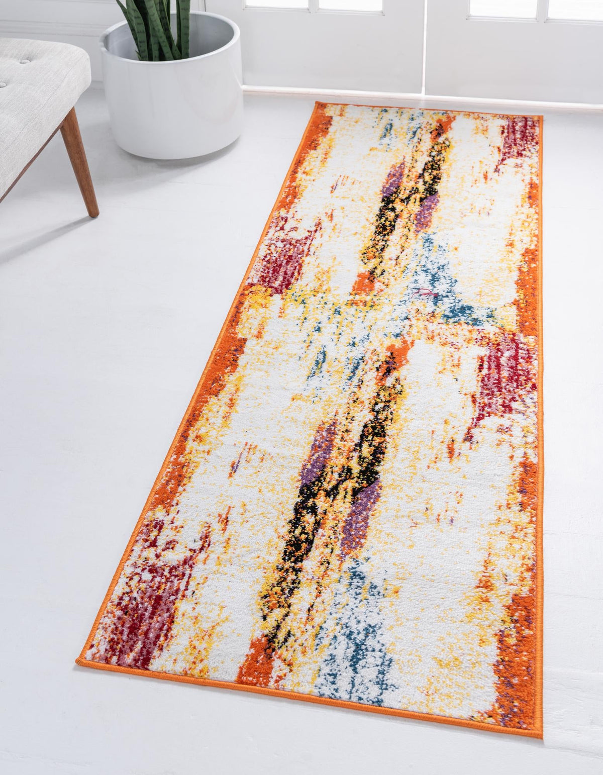 Urban Oasis Collection Area Rug -  Brighton Runner Cream  lifestyle 10
