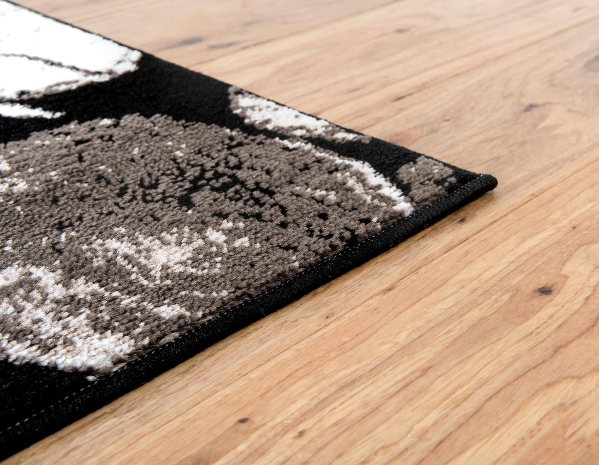 Urban Oasis Collection Area Rug -  Ridgewood Rectangle Black  lifestyle 4