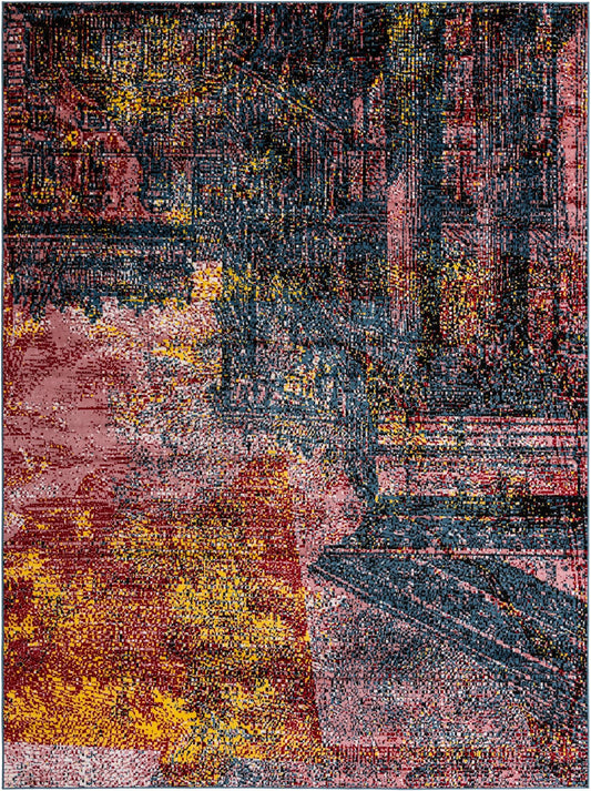 Urban Oasis Collection Area Rug -  Cobblehill Rectangle Multi Main