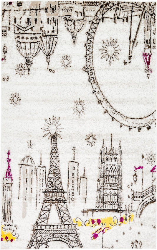 Urban Oasis Collection Area Rug -  Fortgreen Rectangle Beige Main